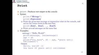 APCV 320 Spring 2025 Module 4: Introduction to Python