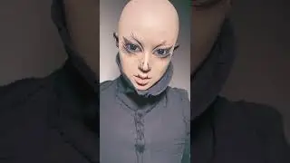 How to apply a bald cap for SPFX makeup #makeupartist #celebritymakeup #specialfx #baldcapmethod