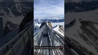 Peak Walk by Tissot - world's first suspension bridge that connects two mountain peaks. #switzerland