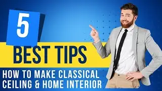 How do you choose the right type of false ceiling or wall molding for your home's design?