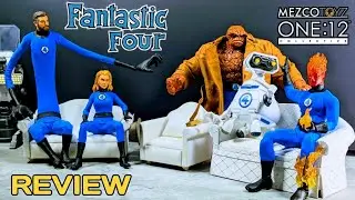 Mezco ONE:12 Collective FANTASTIC FOUR Deluxe Boxset Action Figure Review | Marvel |