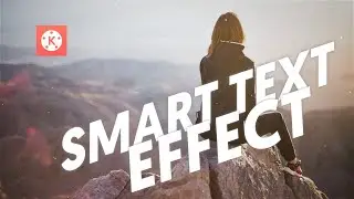 Easy Smart text effect with kinemaster  | cinematic text