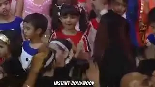 Aradhya Bachan dancing with Azad Rao Khan at the annual function