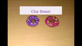 How to make donut with clay |Make Clay Food | Clay art at home | ActiveKidsCreativeBees