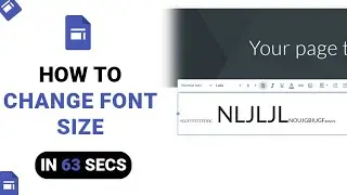 How to Change Font Size on Google Sites [NEW]
