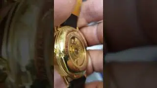 kolber Swiss men's automatic watch Skelton with eta 2836 golden with leather strap 40mm