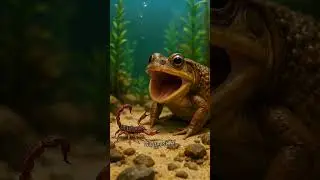 Giant Frog Eats Mini Scorpion &ndash; Poison vs Power!