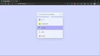Dropdown menu | ReactJs