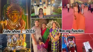 Cake show🎂 2025||Non-Veg Function||Birthday Function🥳||Family Time||Bindu vlog Kannada||