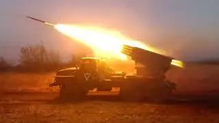 Russian Grad MLRS attacks Ukrainian infantry north of Bakhmut
