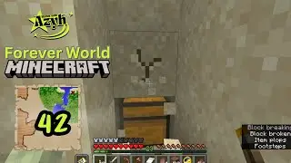 Exploring for cherry trees, found the heart of the sea in our Forever World! | Minecraft | Part 42