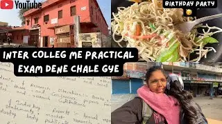 Inter ka practical exam dene chale gye 🥲 || #nandanirdx #dailyvlog #collegelife 