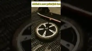 Replacement of Gotrax front tire... in progress