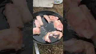 Жарим налима#рыбалка