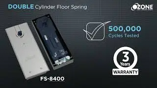 Ozone | Double Cylinder Floor Spring Door Closer | 500,000 Cycle Tested | Multiple Color Range