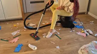 ASMR Miele Vacuum Sounds Plush Confetti Cleanup Ankle Socks & White Noise