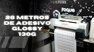 28 METROS DE ADESIVO NA CANON TA20 E BANNERCUT