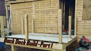 Back porch deck build - Part One