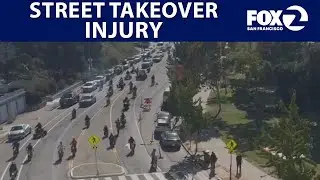 Person injured during street takeover in Oakland | KTVU