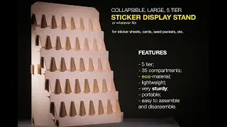 5 tier Sticker Display Stand Assembly Tutorial