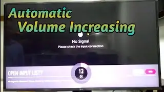 Automatic Volume Increasing LG LED Smart TV