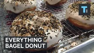 Everything bagel donut