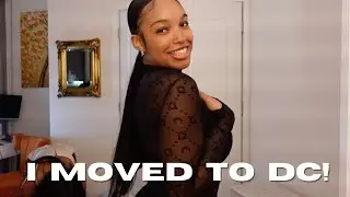 I MOVED TO DC! | getting settled + new piercing + girls day + nights out in DC