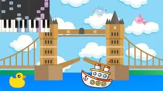 London Bridge is Falling Down - Piano Tutorial - 3 Difficulties