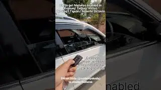 Открытие/закрытие окна водителя с помощью ключа/пульта дистанционного управления в kushaq/taigun/...