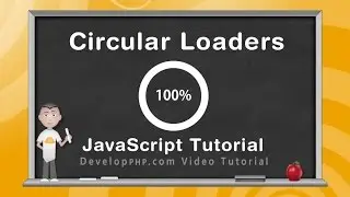 Circular Progress Loader Canvas JavaScript Programming Tutorial