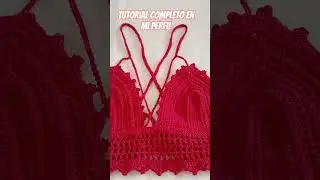 Tutorial paso de top crop a crochet🧶