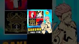 Sakuna All Free Items 🤩🤯 #freefire #shorts #jujutsukaisen