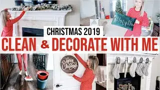 *NEW! CHRISTMAS CLEAN & DECORATE WITH ME 2019 + CHRISTMAS HOME TOUR 2019 | DECORATING FOR CHRISTMAS