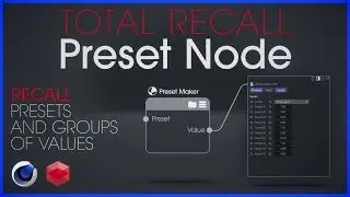 Total Recall Preset Value Node for your shaders with Redshift in Cinema 4D