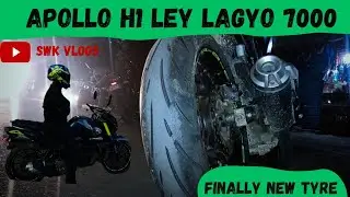 Bike ko tyre ley 7000 lagyo😭 #appolo @Maharjan_46