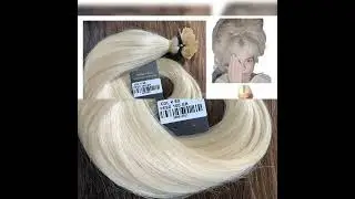 BIONDO CHIARISSIMO CIOCCHE CHERATINA 75CM, CAPELLI 💯% VERI