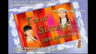 GMA-7 - Twin Sisters 100% Se&ntilde;orita closing snippet + sponsor bumper [Tagalog dubbed] (2004)