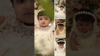 Watch this little angel shine in her handcrafted baptism gown Designed with love. Made for memories.