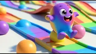 Fall Guys Wobbly Bean Fell Off the Track | Funny Toddler Song | Kids Rhymes