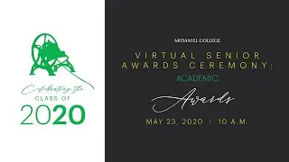 Virtual Senior Awards Ceremony: Academic Awards | McDaniel College