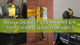 Review DEWALT 20V MAX XR 1/4 Inch Cordless Quiet Hydraulic Impact Driver, Bare Tool Only (DCF870B)