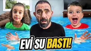EVDE BÜYÜK PANİK!!POYRAZ ELİF EVDE YOKKEN SULAR AÇIK KALDI EVİMİZ GÖL OLDU!!