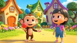 O Macaquinho Travesso Fazia Malabarismos Com a Banana | Canção Divertida para Bebês | Rimas Infantis