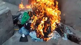burning my old clothes