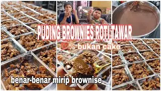 TIDAK DISANGKA ROTI TAWAR DAN AGAR-AGAR MENYATU MENJADI DESSERT SEENAK BROWNISE 