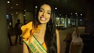 Meenakshi Chaudhary receives a heartwarming welcome at the Mumbai airport