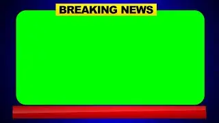 Breaking News Studio Template | News Frame | Lower Third & Frame | Green Screen Key