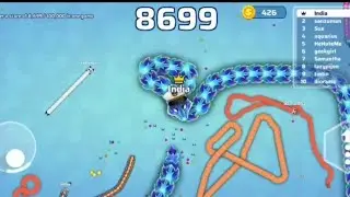 Snake.io🪱 game🎮 1st rank high score gameplay @suryakumar