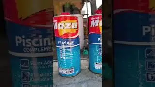 PISCINA DE ALVENARIA- PINTURA COM TINTA PU