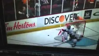 NHL 15 Glitch goal of the year!